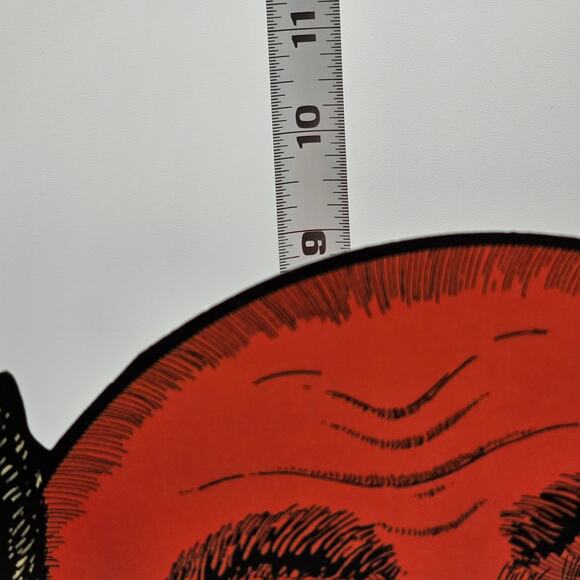 Spooky Vintage Beistle Halloween Cat & Moon Centerpiece - Fall Halloween Decor - Picture 8 of 9